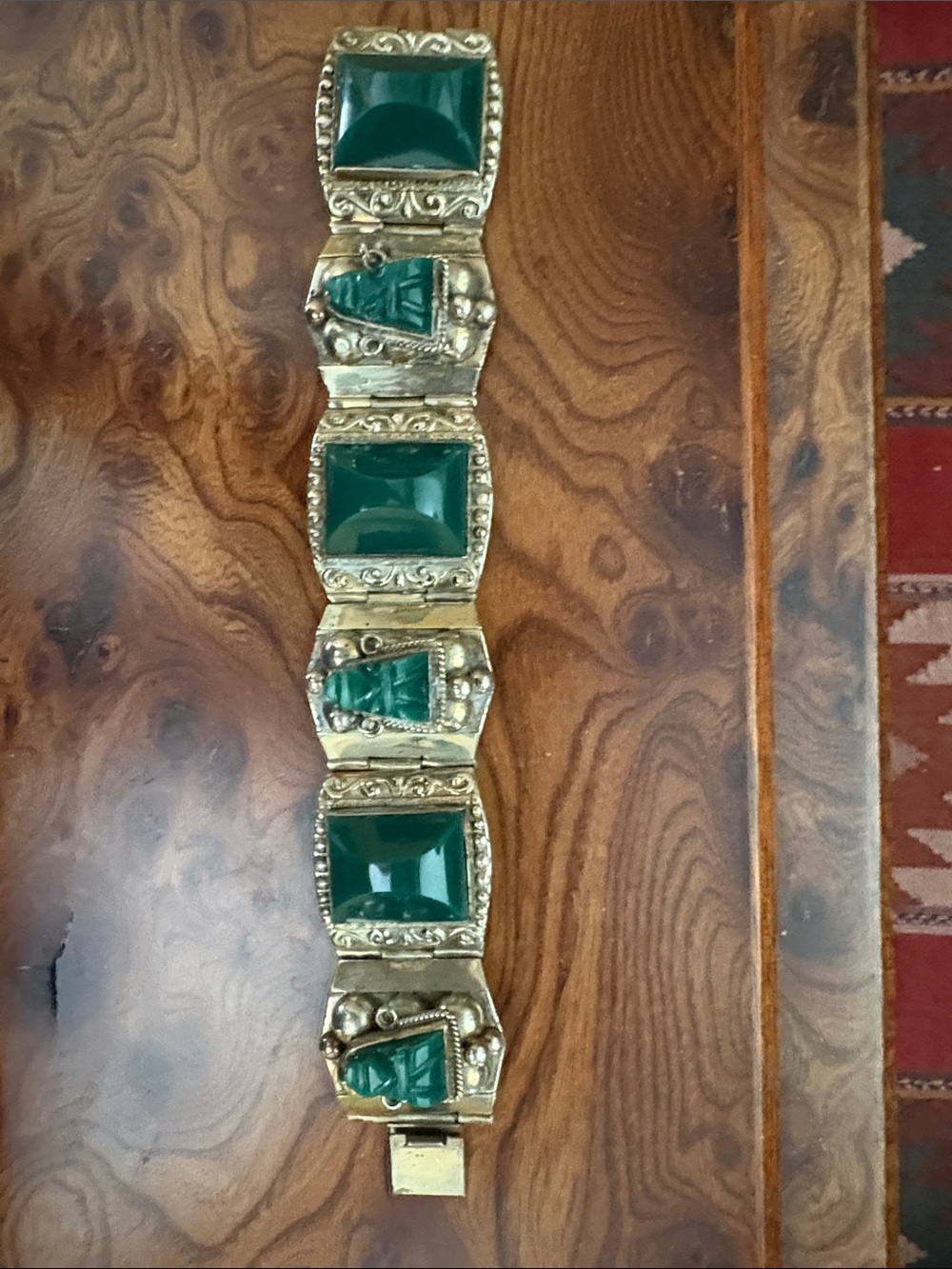 Silver Taxco Mexico bracelet with authentic mark on back